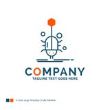 Bug, insect, spider, virus, web Logo Design. Blue and Orange Bra vector illustration Bug, insect, spider, virus, web Logo Design. Blue and Orange Bra vector illustration