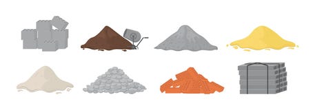 Free Building Material Piles. Royalty Free Stock Photos - 182759238