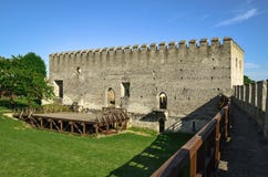 The building of the royal castle in Szydlow, Poland. royalty free stock photo The building of the royal castle in Szydlow, Poland. royalty free stock photo