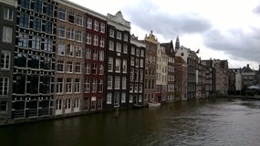 Buildings over river stock photography Buildings over river stock photography
