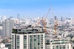 Buildings Skyline of Bangkok City view, Thailand. royalty free stock photos Buildings Skyline of Bangkok City view, Thailand. royalty free stock photos