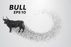 Bull de partículas Silueta de Bull compuesta de pequeños círculos Ilustración del vector stock de ilustración Bull de partículas Silueta de Bull compuesta de pequeños círculos Ilustración del vector stock de ilustración