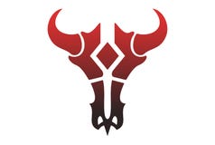 Bull skull logo abstract stock illustration Bull skull logo abstract stock illustration