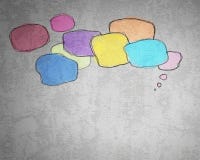 Bulles de la parole Photo stock