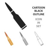 Bullets icon cartoon. Single weapon icon from the big ammunition, arms set. royalty free illustration Bullets icon cartoon. Single weapon icon from the big ammunition, arms set. royalty free illustration