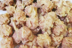 ?bullition de fin de porc et de wonton de gage image stock ?bullition de fin de porc et de wonton de gage image stock