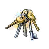 Bunch of keys royalty free illustration Bunch of keys royalty free illustration