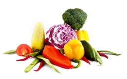 Bunch Of Different Vegetables Royalty Free Stock Photos