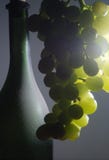 Bunch Of Grapes And Dusty Bottle Royalty Free Stock Images Bunch Of Grapes And Dusty Bottle Royalty Free Stock Images