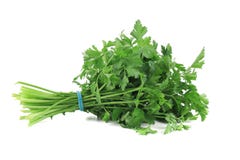Bunch Of Parsley On A White. Stock Image