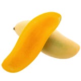 Bunch of Sweet yellow mango fruit isolated on white background stock photography Bunch of Sweet yellow mango fruit isolated on white background stock photography