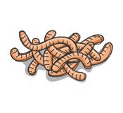 Bunch of worms Royalty Free Illustration Bunch of worms Royalty Free Illustration
