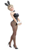 Bunny Girl Longues jambes de femme sexy dans des collants noirs de filet Chaussures noires de maillot de bain illustration libre de droits Bunny Girl Longues jambes de femme sexy dans des collants noirs de filet Chaussures noires de maillot de bain illustration libre de droits