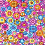 Bunte Kreis-nahtloses geometrisches Muster vektor abbildung Bunte Kreis-nahtloses geometrisches Muster vektor abbildung
