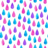 Bunter Aquarellregen stock abbildung Bunter Aquarellregen stock abbildung