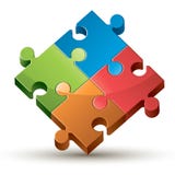 Buntes glänzendes Puzzlespiel lizenzfreie abbildung Buntes glänzendes Puzzlespiel lizenzfreie abbildung
