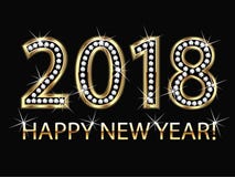 Buon anno 2018 royalty illustrazione gratis Buon anno 2018 royalty illustrazione gratis
