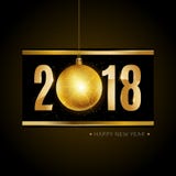 Buon anno 2018 illustrazione di stock Buon anno 2018 illustrazione di stock