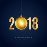 Buon anno 2018 royalty illustrazione gratis Buon anno 2018 royalty illustrazione gratis