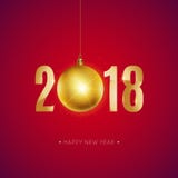 Buon anno 2018 royalty illustrazione gratis Buon anno 2018 royalty illustrazione gratis
