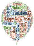 Buon anno - celebrazione del nuovo anno con espressione fresca Immagine Stock Buon anno - celebrazione del nuovo anno con espressione fresca Immagine Stock