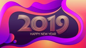Buon anno 2019 Natale Fondo olorful del ¡ di Ð illustrazione astratta di vettore celebrazione illustrazione vettoriale Buon anno 2019 Natale Fondo olorful del ¡ di Ð illustrazione astratta di vettore celebrazione illustrazione vettoriale