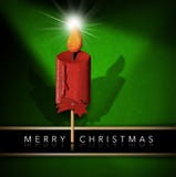 Buon Natale - stella di legno della cometa e della candela illustrazione vettoriale Buon Natale - stella di legno della cometa e della candela illustrazione vettoriale