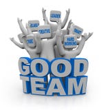 Buona squadra - la gente con le qualità di lavoro di squadra royalty illustrazione gratis Buona squadra - la gente con le qualità di lavoro di squadra royalty illustrazione gratis