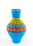 Buque colorido adornado egipcio de la cerámica y x28; Kolla& x29; Imágenes de archivo libres de regalías Buque colorido adornado egipcio de la cerámica y x28; Kolla& x29; Imágenes de archivo libres de regalías