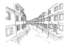 Burano Insel, Venedig, Italien vektor abbildung Burano Insel, Venedig, Italien vektor abbildung