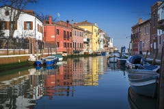 Burano wyspa w Wenecja, Włochy obrazy royalty free Burano wyspa w Wenecja, Włochy obrazy royalty free