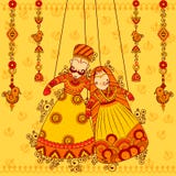 Burattino di Rajasthani nello stile indiano di arte royalty illustrazione gratis Burattino di Rajasthani nello stile indiano di arte royalty illustrazione gratis