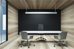 Bureau noir et en bois de patron de mur illustration stock Bureau noir et en bois de patron de mur illustration stock