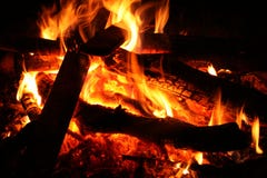Burning Campfire Royalty Free Stock Photos Burning Campfire Royalty Free Stock Photos
