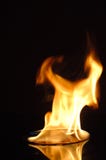 Burning Flaming CD DVD Stock Image