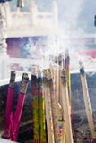 Burning Incense Sticks Royalty Free Stock Images
