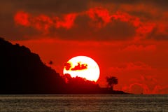 Burning Sky - Sunset In Papua New Guinea