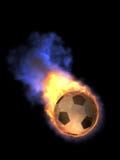 Burning Soccer Ball Royalty Free Stock Photo