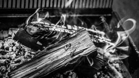 Burning wood royalty free stock photo Burning wood royalty free stock photo