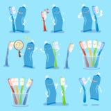 Bursh и затир зуба бесплатная иллюстрация Bursh и затир зуба бесплатная иллюстрация