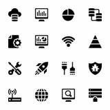 Business Analytics Solid Icons stock illustration Business Analytics Solid Icons stock illustration