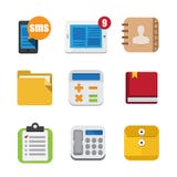 Business And Interface Flat Icons Set Stock Photo Business And Interface Flat Icons Set Stock Photo