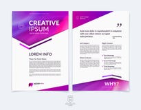 Business brochure, flyer and cover design layout template with r Royalty Free Stock Image Business brochure, flyer and cover design layout template with r Royalty Free Stock Image