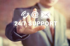 Business button 24 hours support icon web mail sign royalty free stock photography Business button 24 hours support icon web mail sign royalty free stock photography