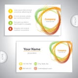 Business card - recycling mix - environmental variation - orange Stock Image Business card - recycling mix - environmental variation - orange Stock Image