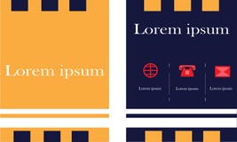 Business card for your profile royalty free illustration Business card for your profile royalty free illustration