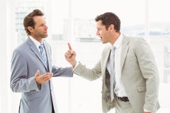 Business colleagues in argument at office royalty free stock photography Business colleagues in argument at office royalty free stock photography
