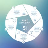 Business concept. Circle puzzle infographic. Template for cycle diagram, graph, presentation and round chart. Royalty Free Stock Images Business concept. Circle puzzle infographic. Template for cycle diagram, graph, presentation and round chart. Royalty Free Stock Images