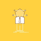 Business, connection, human, network, solution Flat Line Filled Icon. Beautiful Logo button over yellow background for UI and UX, stock illustration Business, connection, human, network, solution Flat Line Filled Icon. Beautiful Logo button over yellow background for UI and UX, stock illustration
