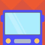 Business Empty template for Layout for invitation greeting card promotion poster voucher Drawn Flat Front View of Bus vector illustration Business Empty template for Layout for invitation greeting card promotion poster voucher Drawn Flat Front View of Bus vector illustration